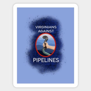 VA against pipeline Sticker